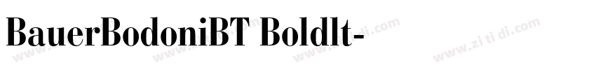BauerBodoniBT Boldlt字体转换